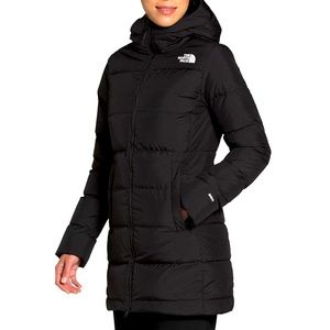 Womens Northface Gotham Black Parka, XS